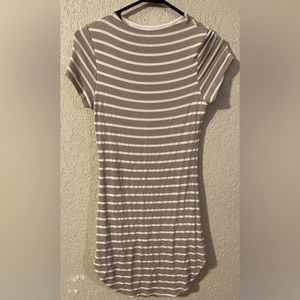A+ Ellen brown/white mini medium dress